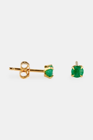 Puces - Or jaune 18 carats et émeraude