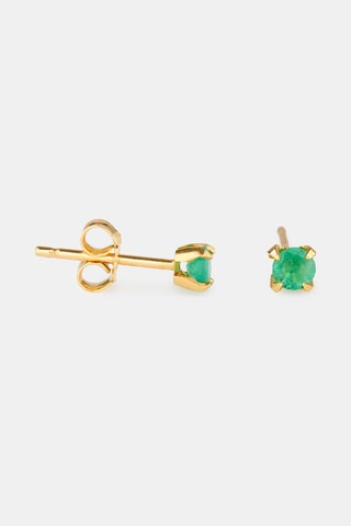Puces - Or jaune 18 carats et émeraude