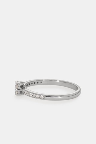 Bague - Or blanc 18 carats et diamants