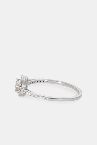 Bague - Or blanc 18 carats et diamants