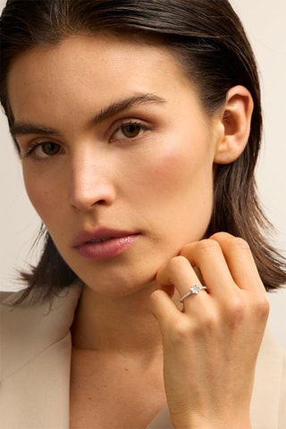 Bague - Or blanc 18 carats et diamants