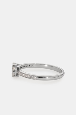 Bague - Or blanc 18 carats et diamants