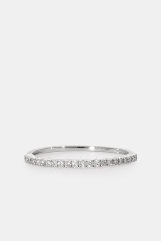 Bague - Or blanc 18 carats et diamants