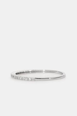 Bague - Or blanc 18 carats et diamants