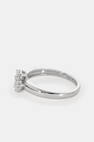 Bague - Or blanc 18 carats et diamants