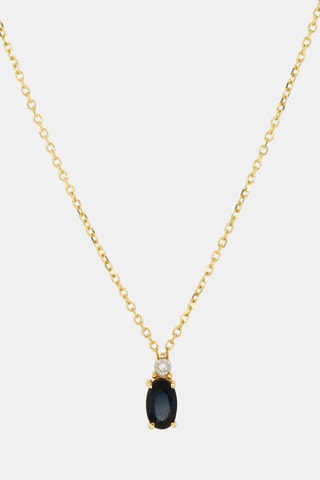 Collier - Or jaune et saphir