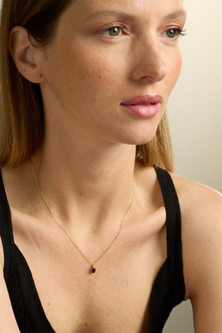 Collier - Or jaune et saphir