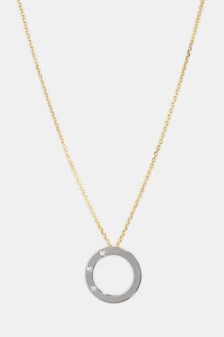 Collier - Or jaune 18 carats, Or blanc 18 carats et diamants