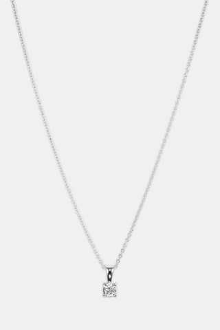 Collier - Or blanc 18 carats et diamant