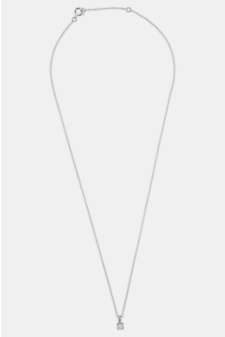 Collier - Or blanc 18 carats et diamant