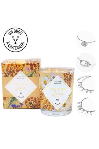 Bougie parfumée et bracelet  Miel