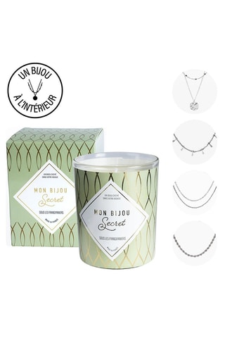 Bougie parfumée et collier Sous les frangipaniers