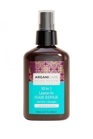 Spray reparador e desembaraçador anti-frisado 10-em-1 Argão e karité - 150 ml