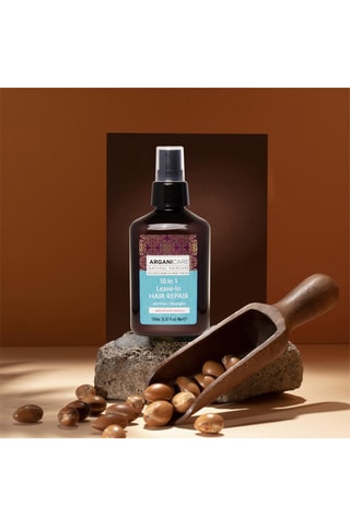 Spray reparador e desembaraçador anti-frisado 10-em-1 Argão e karité - 150 ml