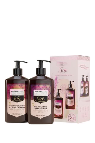 Coffret alisador e brilho com proteína de seda - 2 produtos