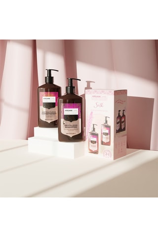 Coffret alisador e brilho com proteína de seda - 2 produtos