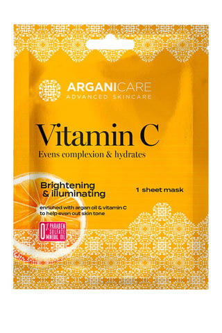 Máscara iluminadora de brilho com vitamina C