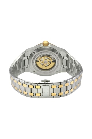 Montre automatique en acier Gotham - Argenté et doré