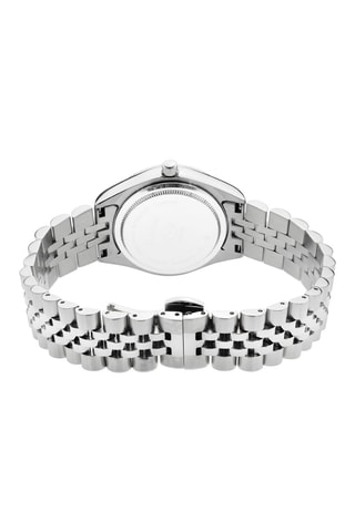 Montre à quartz en acier, nacre et diamants Naples