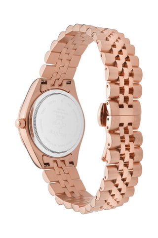 Montre à quartz en acier, nacre et diamants Naples