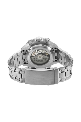 Montre automatique en acier Sellita SW500 Hudson Yards - Chronographe - Argenté et noir