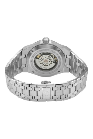 Montre automatique en acier - Argenté et noir