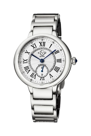 Montre à quartz en acier et diamants Rome