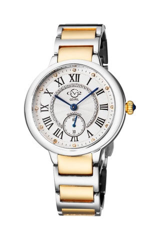 Montre à quartz en acier et diamants Rome