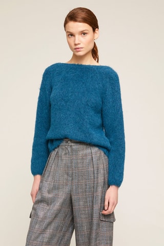 Camisola em alpaca - Azul