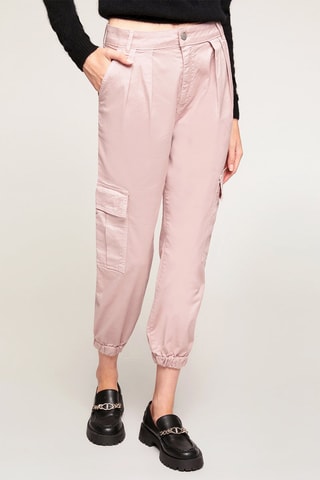 Calças cargo 7/8 - Rosa