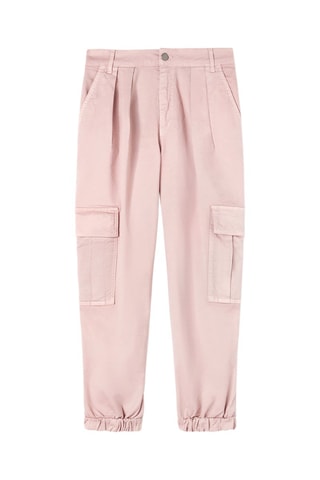 Calças cargo 7/8 - Rosa