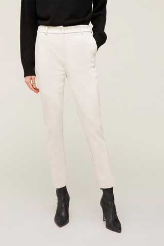 Calças regular - Branco