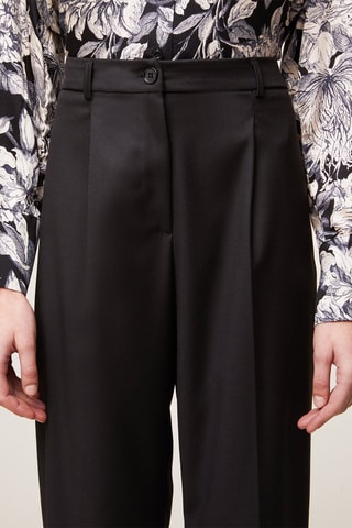 Calças corte cenoura - Preto