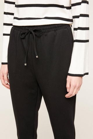 Calças corte cigarro - Preto