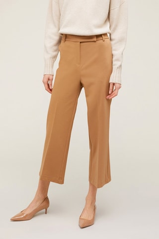 Calças wide legs - Castanho
