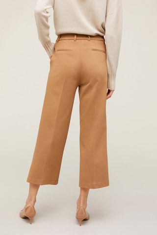 Calças wide legs - Castanho