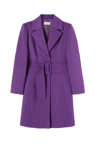 Casaco comprido - Violeta