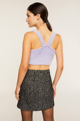 Crop top de lã - Violeta
