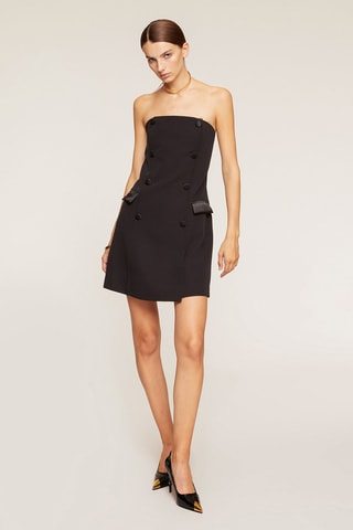 Strapless Jurk - Zwart