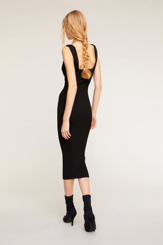 Nauwaansluitende Jurk - Zwart
