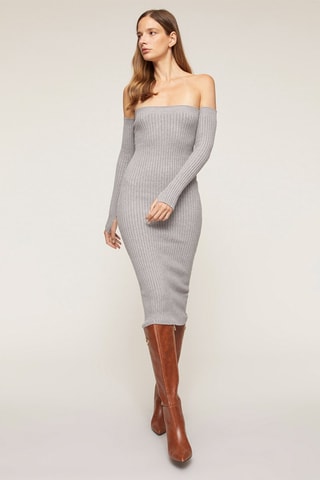 Nauwaansluitende Jurk - Grijs