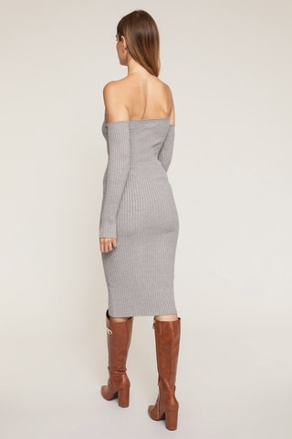 Nauwaansluitende Jurk - Grijs