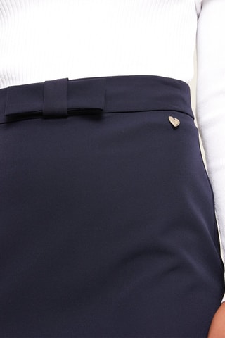 Minissaia cintura subida Azul-marinho