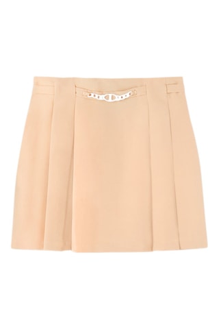 Saia estilo patinadora - Bege