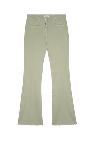 Calças flare - Verde-claro