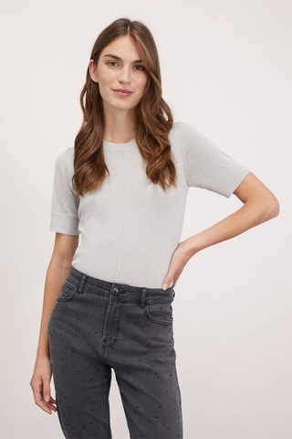 Top - Cinzento-claro