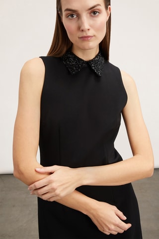 Nauwaansluitende Jurk - Zwart