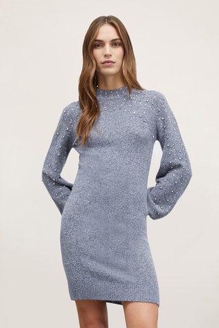 Robe pull - Bleu gris