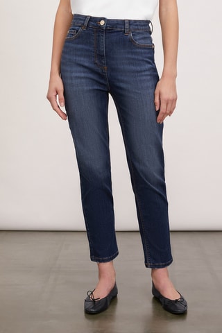 Calças de ganga relaxed - Azul-escuro