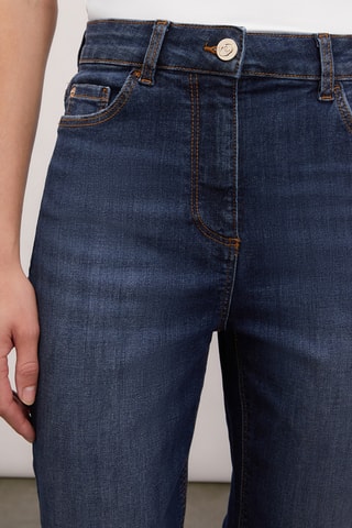 Calças de ganga relaxed - Azul-escuro